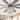 Oaks Aura 65 Inch Chrome Crystal Ceiling Fan with Light and Remote DC Motor