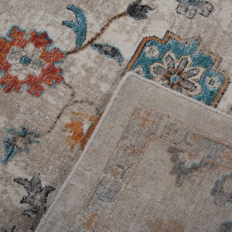 Alora Decor Cosmopolitan Traditional Beige Wool/Tencel Area Rug