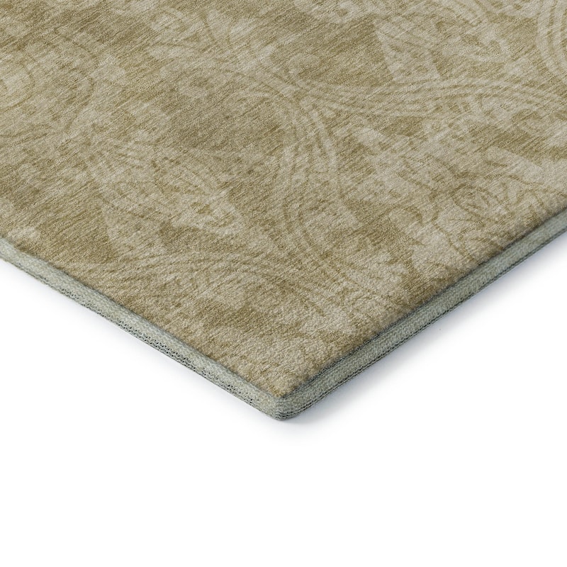 Premium Washable Super Soft Traditional Damask Mayfield Rug