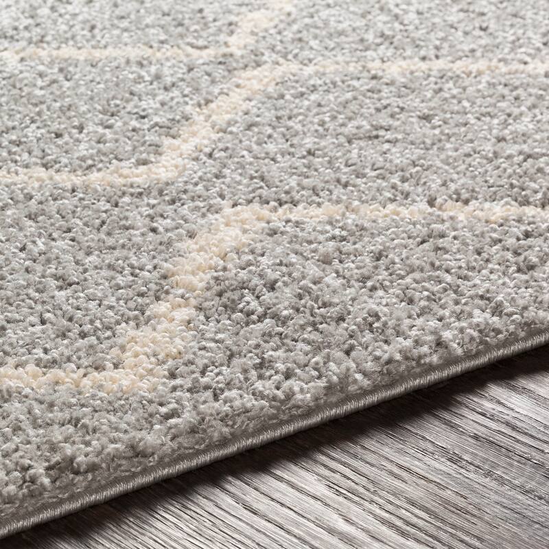 Livabliss Jada Moroccan Stripe Shag Area Rug