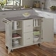 preview thumbnail 13 of 24, Homestyles Dolly Madison Wood Kitchen Cart with Stainless Steel Top