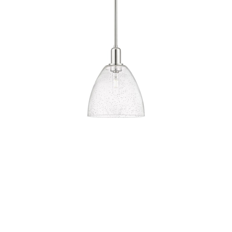Innovations Lighting 716-1S-13-9 Bristol Pendant Bristol 9" Wide Mini - Polished Nickel / Seedy