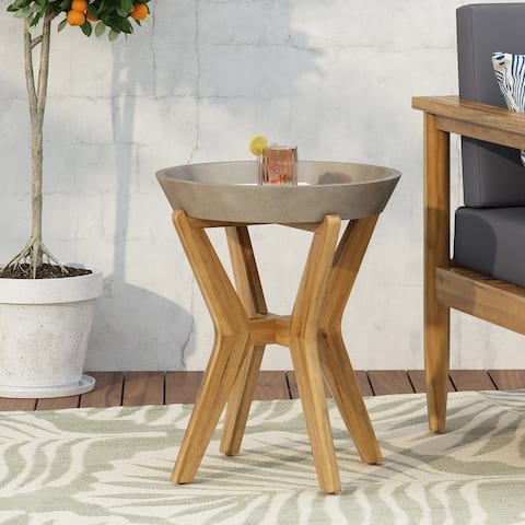 Yukon Outdoor Side Table by Christopher Knight Home