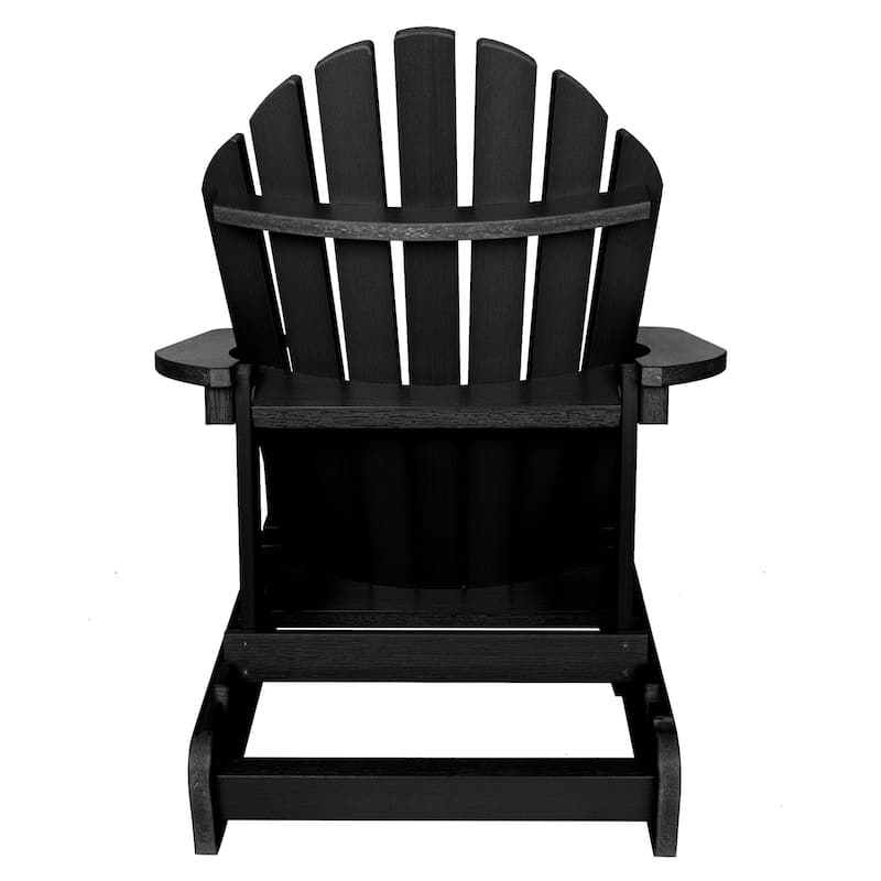 Eco-friendly Synthetic Wood Folding and Reclining Adirondack Chair