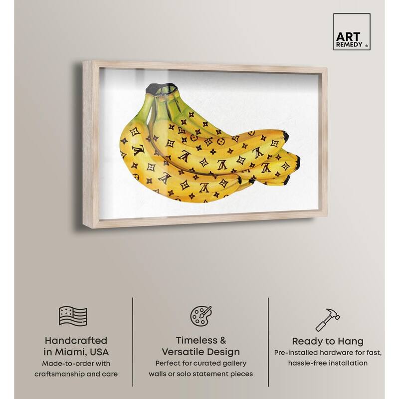 Fashion Bananas III Shadowbox by Art Remedy