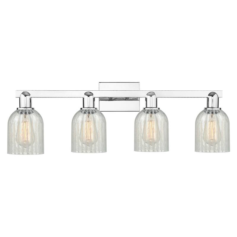 Innovations Lighting Endless Possibilities Arcadia - Caledonia - 4 Light 32" Bath Vanity Light - Mouchette/Polished Chrome