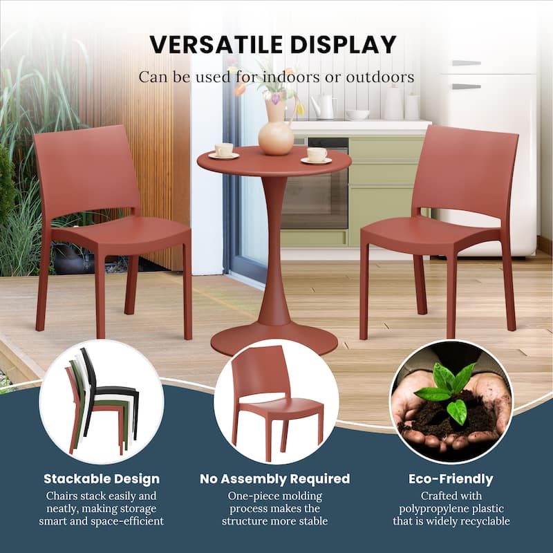 Frond and Form 4-Person Outdoor Round Dining Set