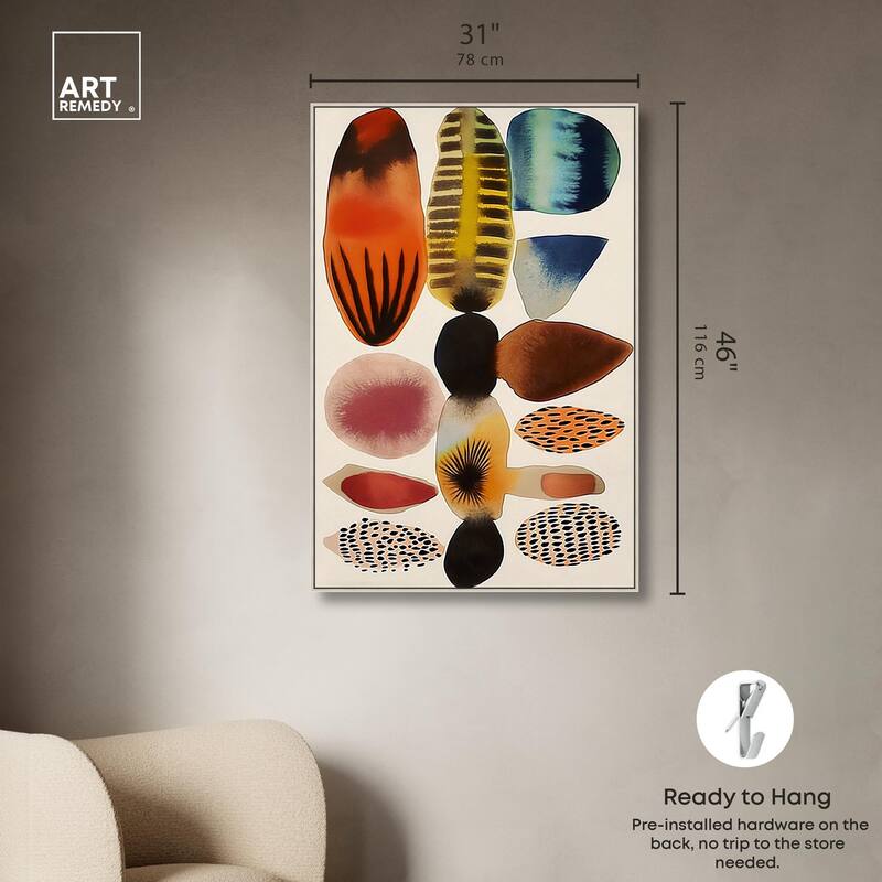 Assembled Pieces I Canvas by Art Remedy