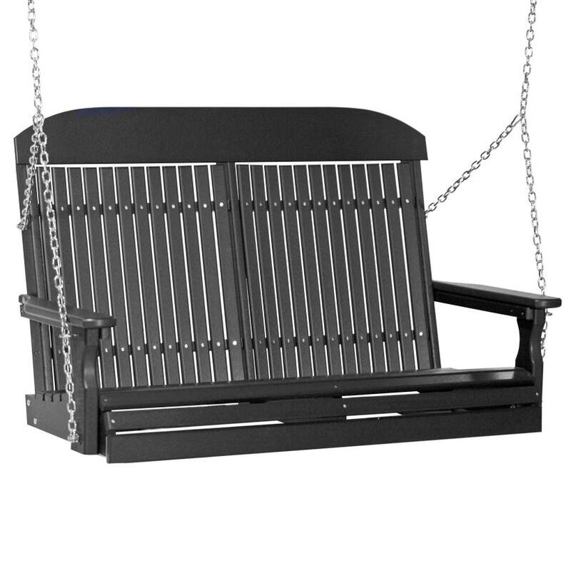 Poly Lumber Classic Swing - 4' - Black
