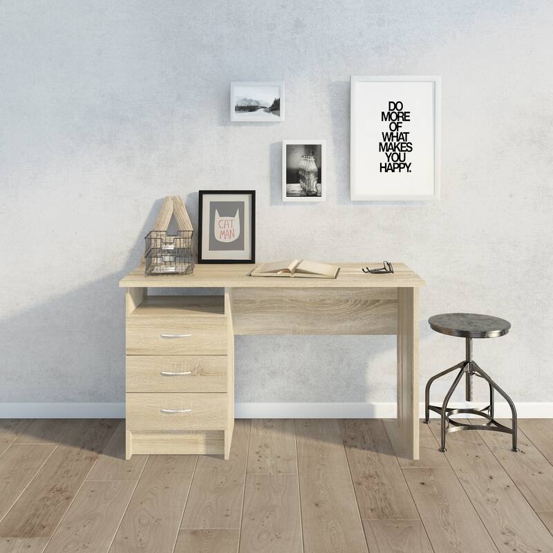 Porch & Den Skylar Desk with 3 Drawers