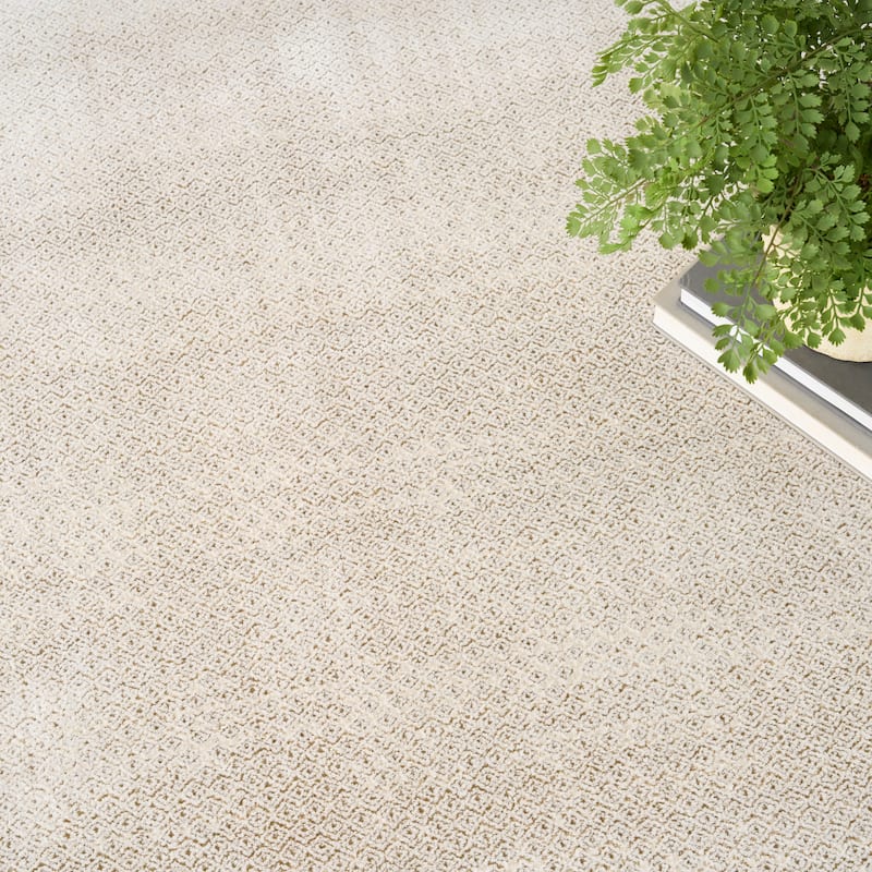 DKNY Grand Street Ivory Taupe Contemporary Chic Indoor Rug