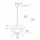 preview thumbnail 22 of 32, Industrial Adjustable Chandelier 1-Light Pendant Light with 3-Layer Metal Shade, Vintage Hanging Lamp for Living Room