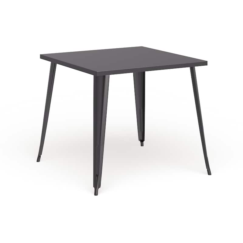 35.5'' Square Metal Indoor-Outdoor Table - 35.5"W x 35.5"D x 29.75"H