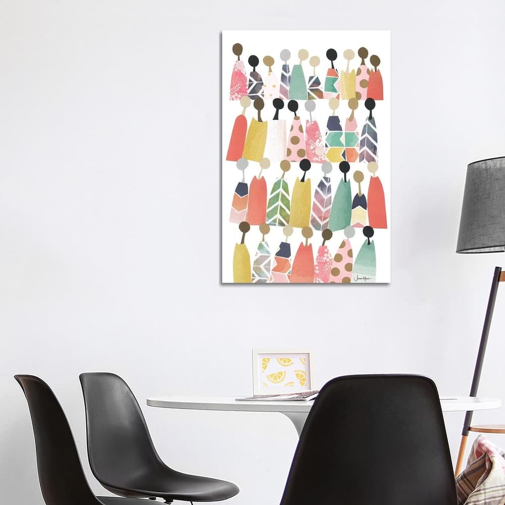 iCanvas "Pastel Rainbow People" by LouLouArtStudio Canvas Print
