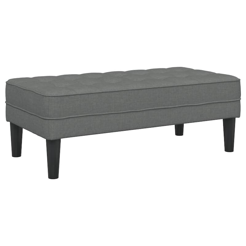 Elegant Fabric Storage Ottoman in Multiple Colors - 44.5 x 22.4 x 15.4 in