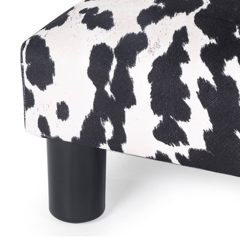 Adeco 15'' Small Ottoman Upholstered Foot Rest