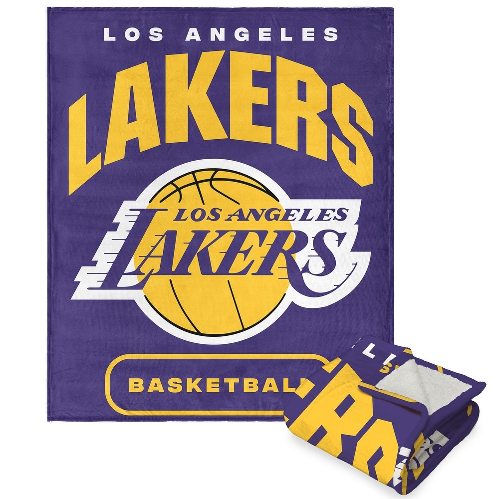 NBA High Block Silk Touch Sherpa Throw Blanket