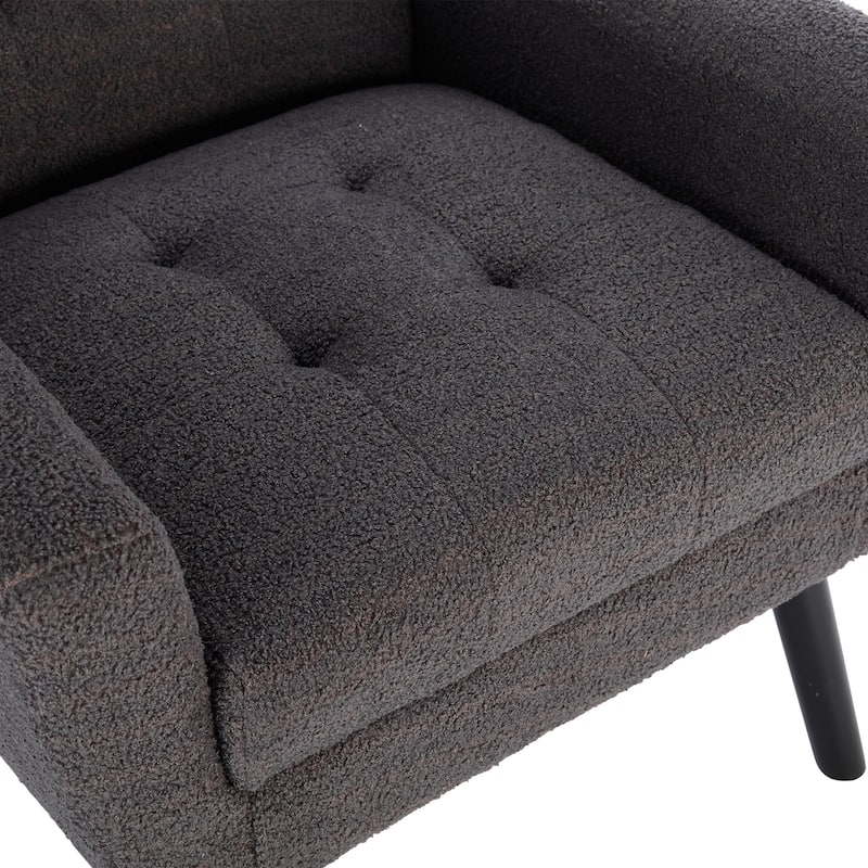 Teddy Accent Chair with Wood Legs