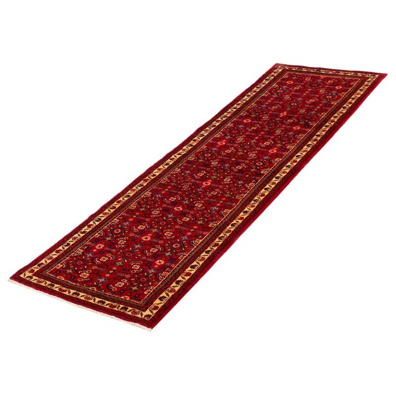 ECARPETGALLERY Hand-knotted Andelz Red Wool Rug - 2'11 x 9'6