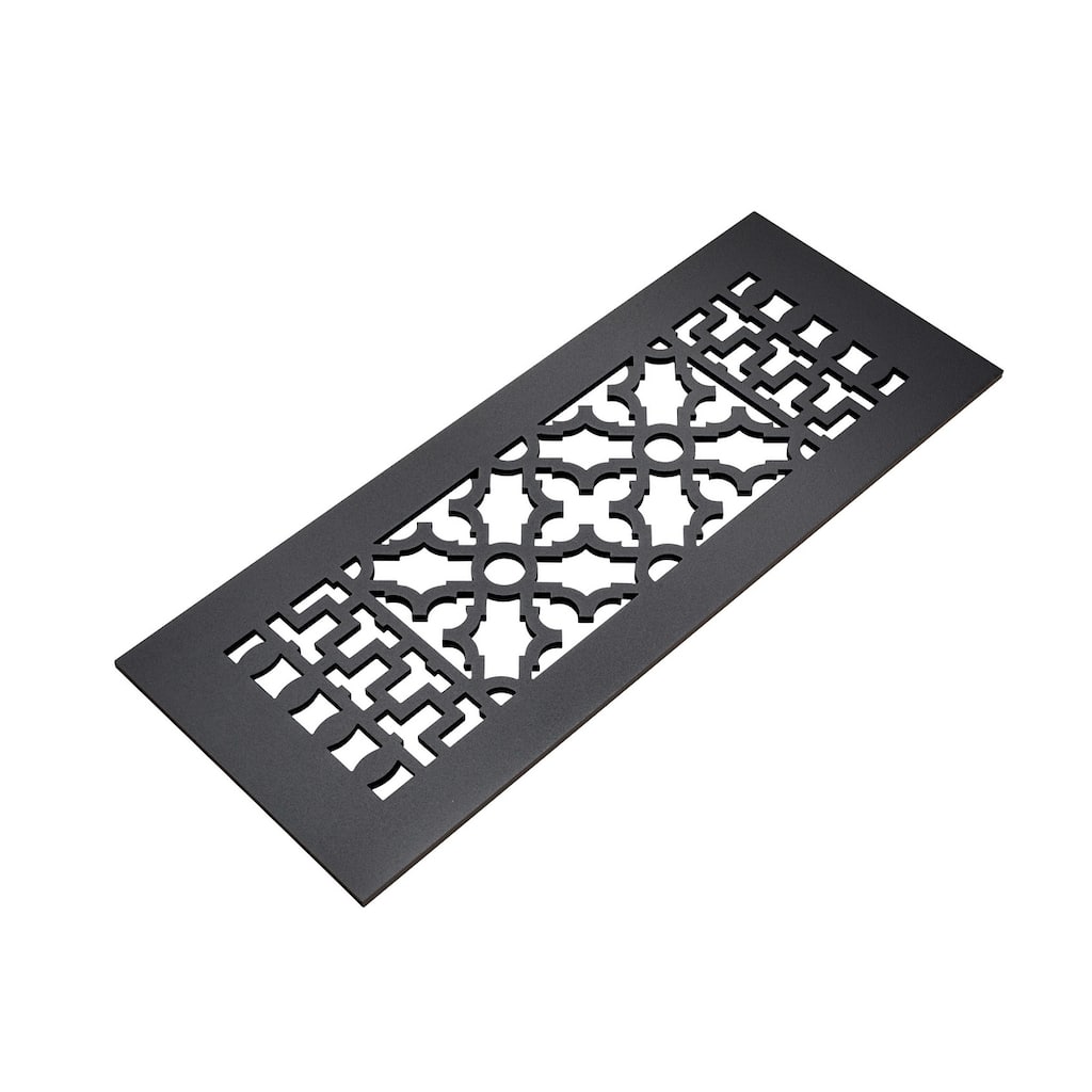 Reggio Registers Scroll Series 4" x 12" Floor Grille without Mounting