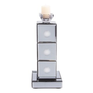 Grigio Mirrored Candle Holder