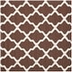 preview thumbnail 52 of 132, SAFAVIEH Handmade Cambridge Luisa Moroccan Trellis Wool Rug 4' Square - Dark Brown/Ivory