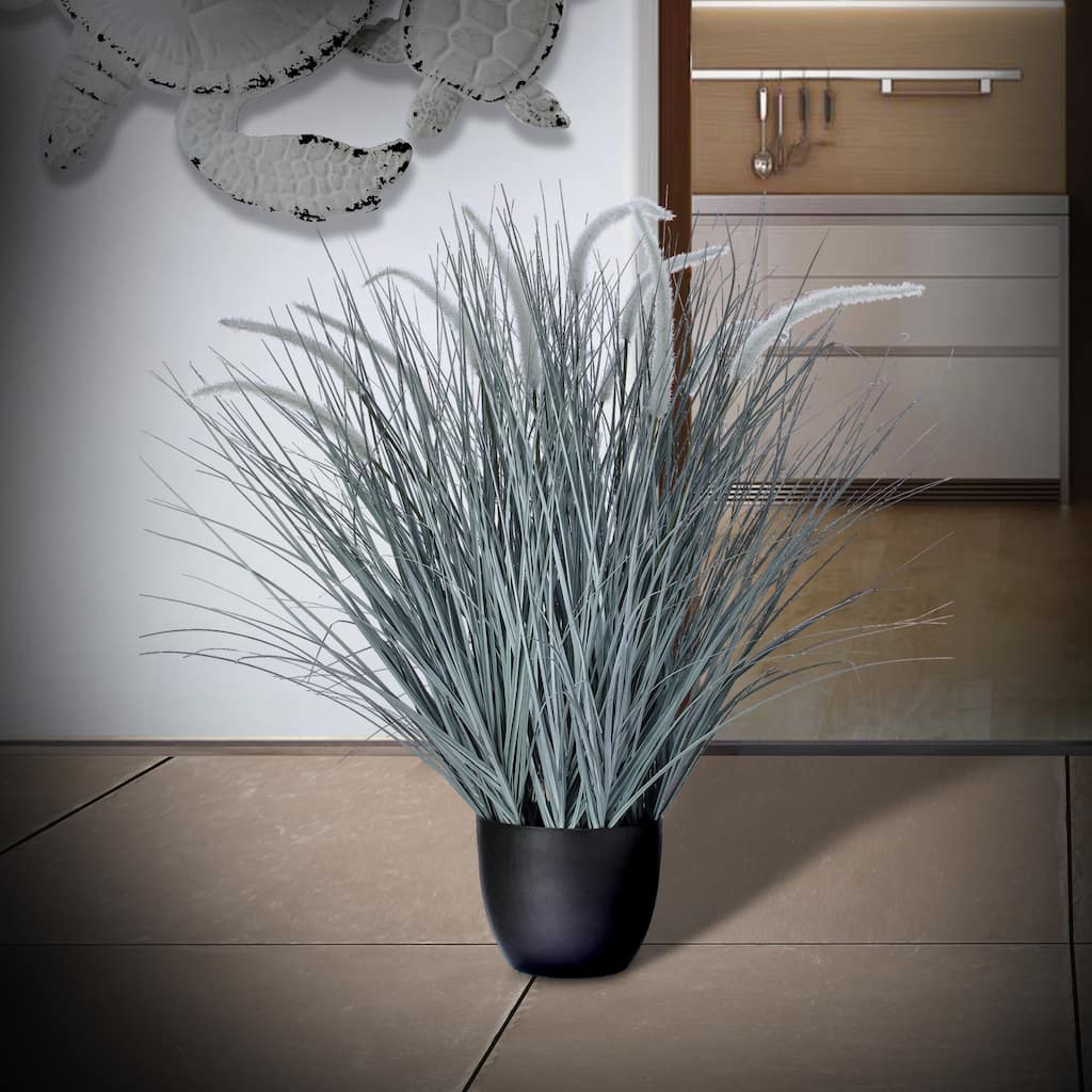 Potted Pvc Seeded Dune Grass Plant 38"