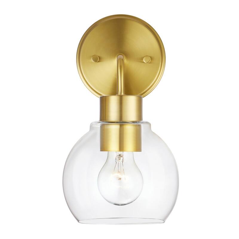 KAWOTI Modern Wall Sconce Set with Clear Shade(Set of 2)