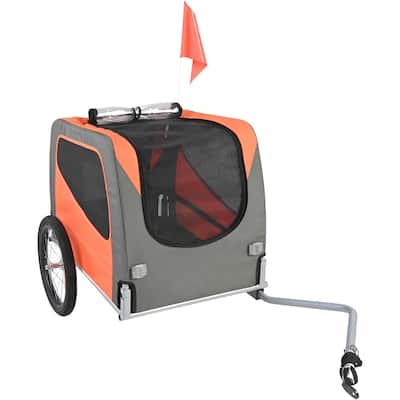 Dog Bike Trailer, Supports up to 66 lbs, Pet Cart Bicycle Carrier, Easy Folding Frame with Quick Release Wheels, Universal Bicy