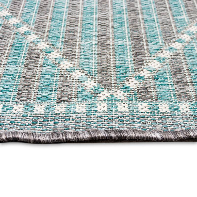 Liora Manne Malibu Checker Diamond Indoor/Outdoor Rug