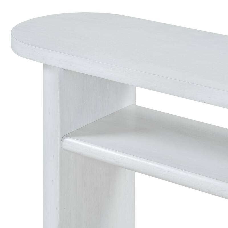 Elegant Minimalist Console Table with Rounded Edges