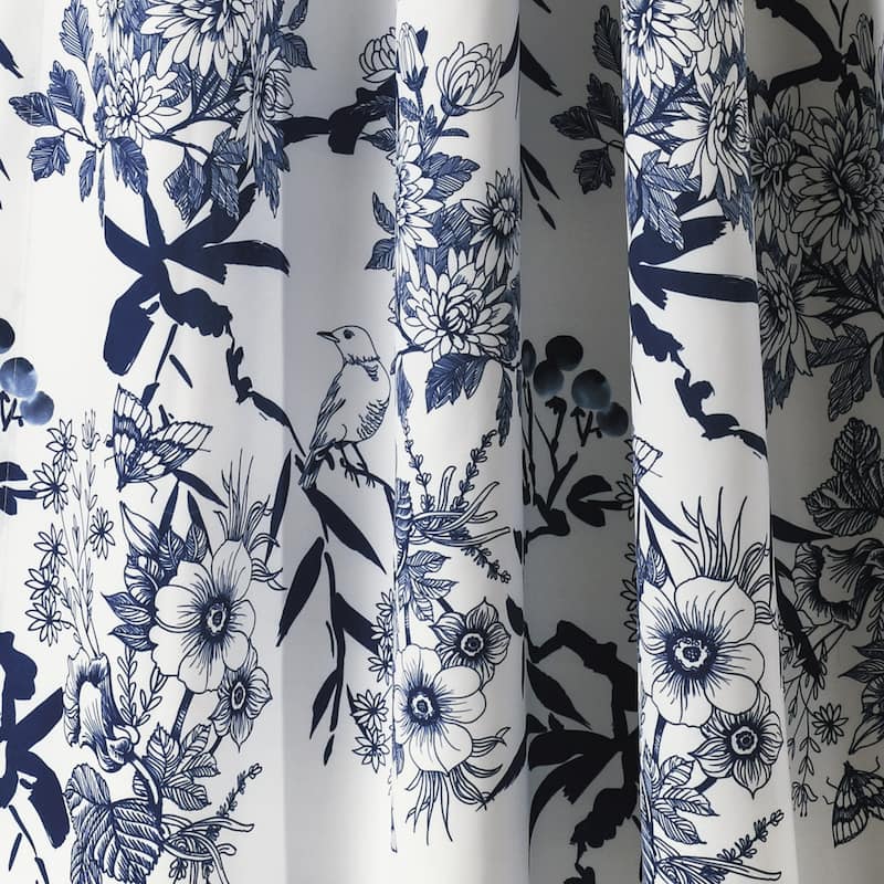 Lush Decor Botanical Garden Light Filtering Window Curtain Valance - 18" x 52"