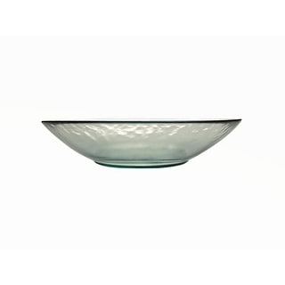 French Home Vintage Recycled Glass Serving Bowl & Olive Wood Servers