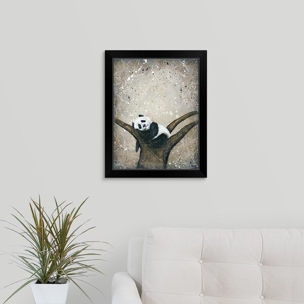 "Naptime" Black Framed Print