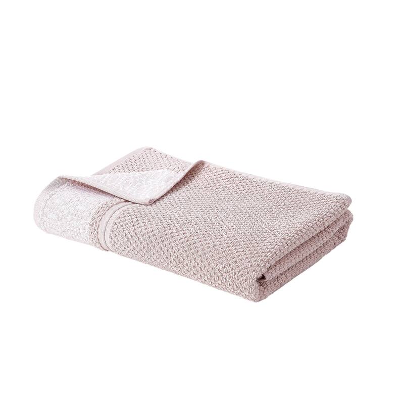Modern Threads 6-Piece Jacquard Towel Set Astra - 100% Cotton, Bath, Hand & Washcloths - Modern Geometric Pattern