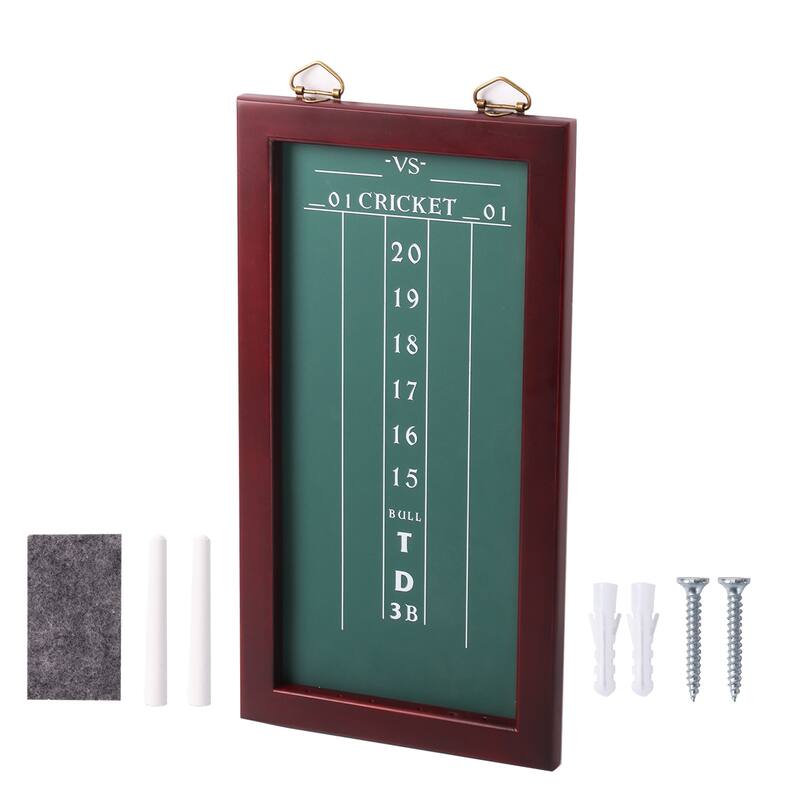 GSE™ Chalk Dart Game Scoreboard for Dart Board Cricket & 01 Dart Games with Chalks and Chalk Wipe