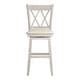 preview thumbnail 11 of 65, Eleanor Double X Back Wood Swivel Bar Stool by iNSPIRE Q Classic