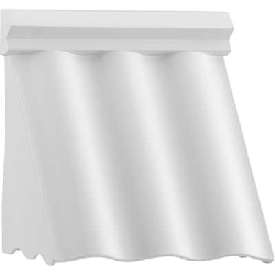 POINT DUME® Wakecrest LED Shelter White Outdoor Wall Lantern with DURASHIELD - 6.5 in x 3.875 in x 6.625 in