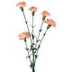 preview thumbnail 3 of 3, Mini Carnation Artificial Floral Spray - 27.5" - Peach