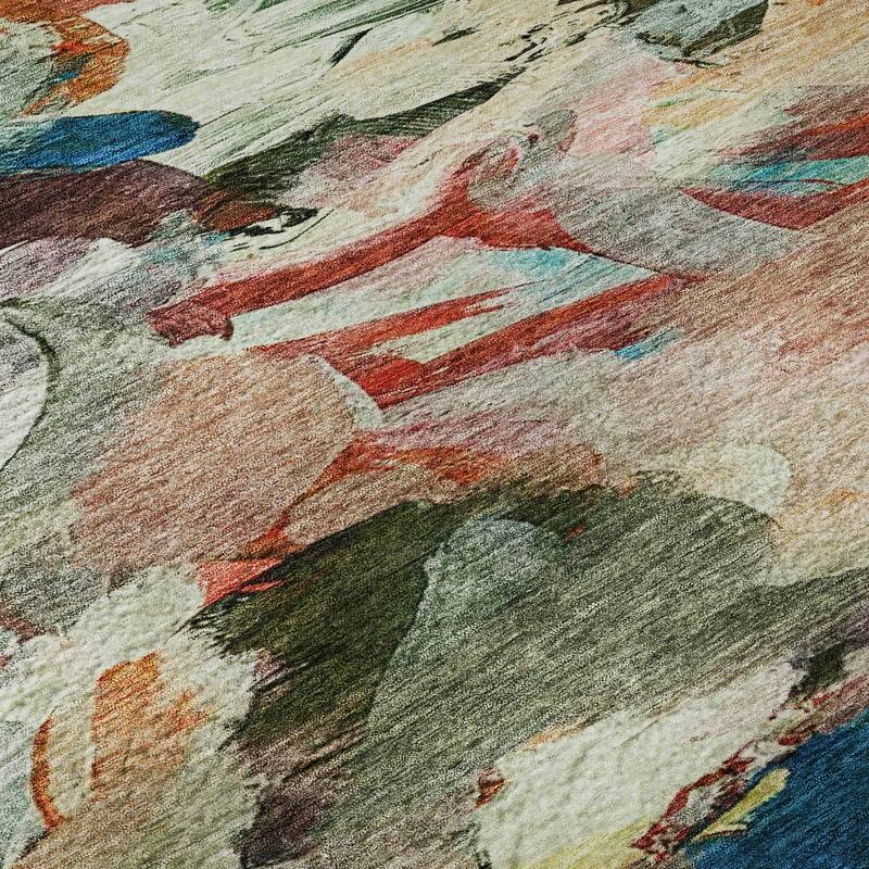 Premium Washable Super Soft Brushstrokes Abstract Mayfield Rug