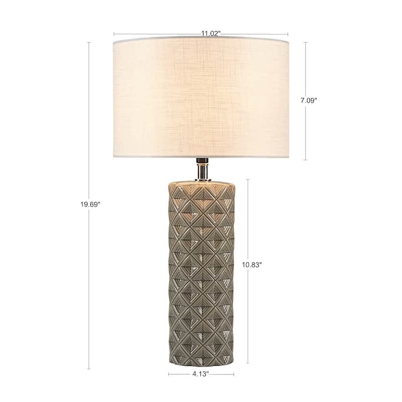 510 Design Macey Geometric Ceramic Table Lamp
