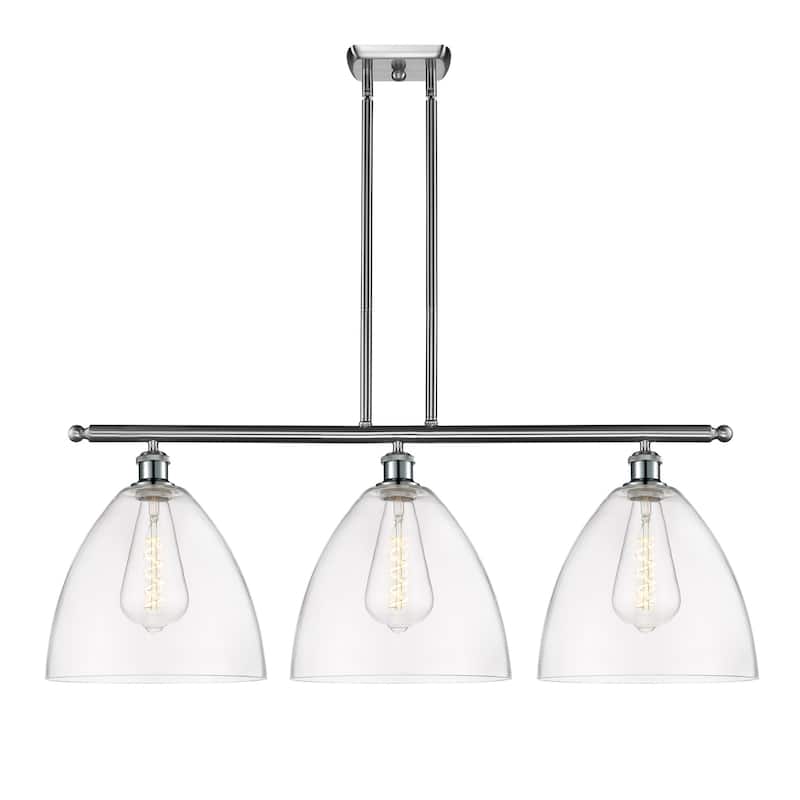 Innovations Lighting 516-3I-14-39 Bristol Linear Bristol 3 Light 39" - Brushed Satin Nickel / Clear