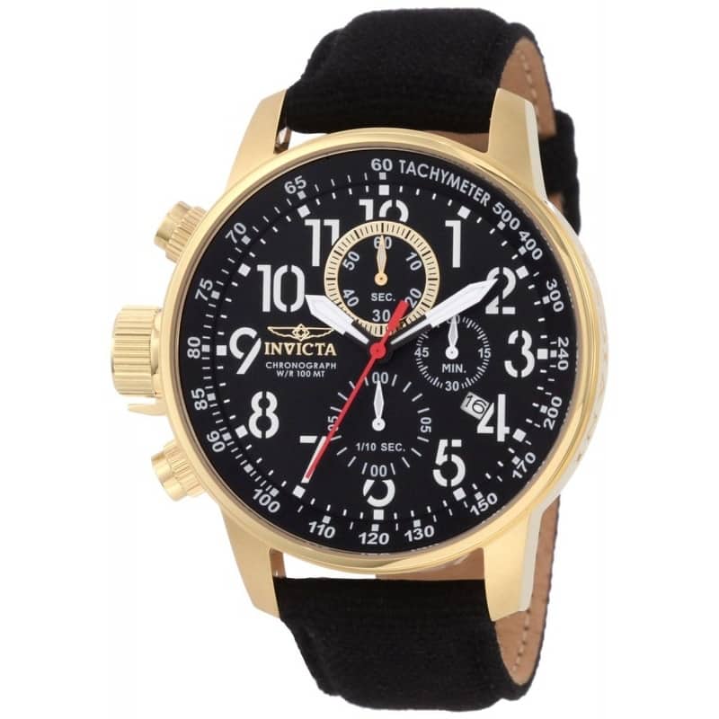 Invicta Men's 1515 Chronograph Black/ Goldtone Watch