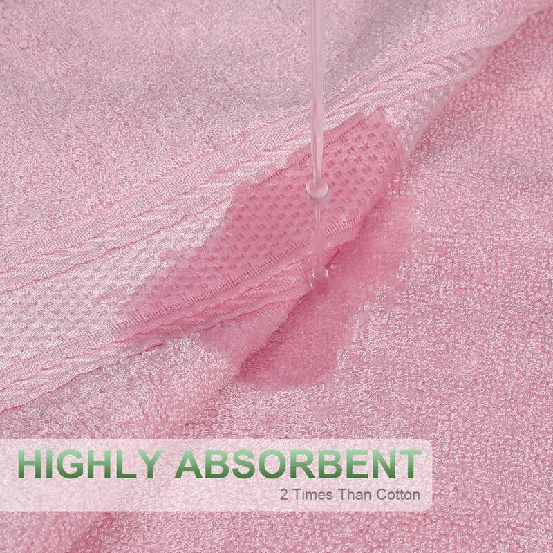 2 Pcs Absorbent Bath Towels 27 x 54 Inch - 70 x 140cm/27 x 54 inch