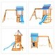 preview thumbnail 3 of 13, 3-in-1 Wooden Outdoor Swing Set