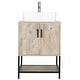 preview thumbnail 5 of 52, 24" Bathroom Vanity Sink Combo Oak Cabinet Vanity Tempered Glass/Ceramic Sink