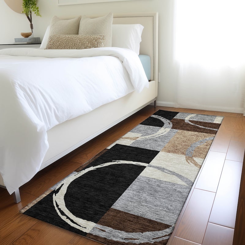 Premium Washable Super Soft Modern Casual Mayfield Rug - Pewter - 2'3" x 7'6"