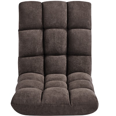 Yaheetech Floor Folding Gaming Sofa Chair Portable Padded Lounge Chair with Backrest