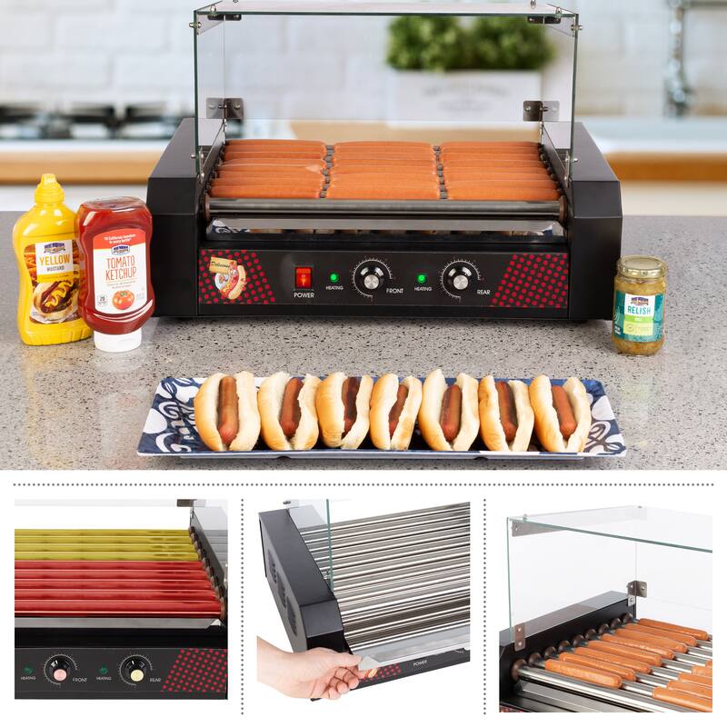 Great Northern Popcorn 24 Hotdog Cooker with Cover