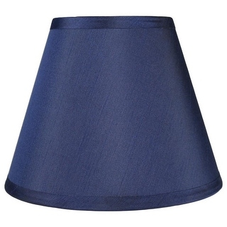 Hardback Faux Silk Conical Lamp Shade, 5 inch Top, 9 inch Bottom, 7 inch Slant